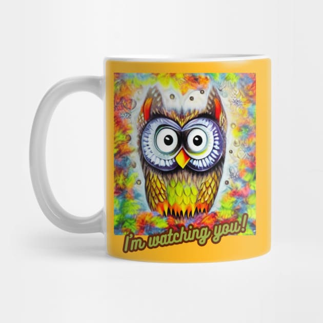 Colorful Owl by Skandynavia Cora